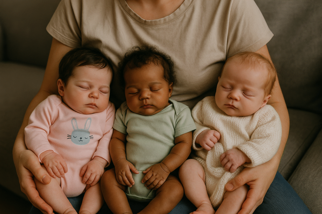 Três bebes reborns