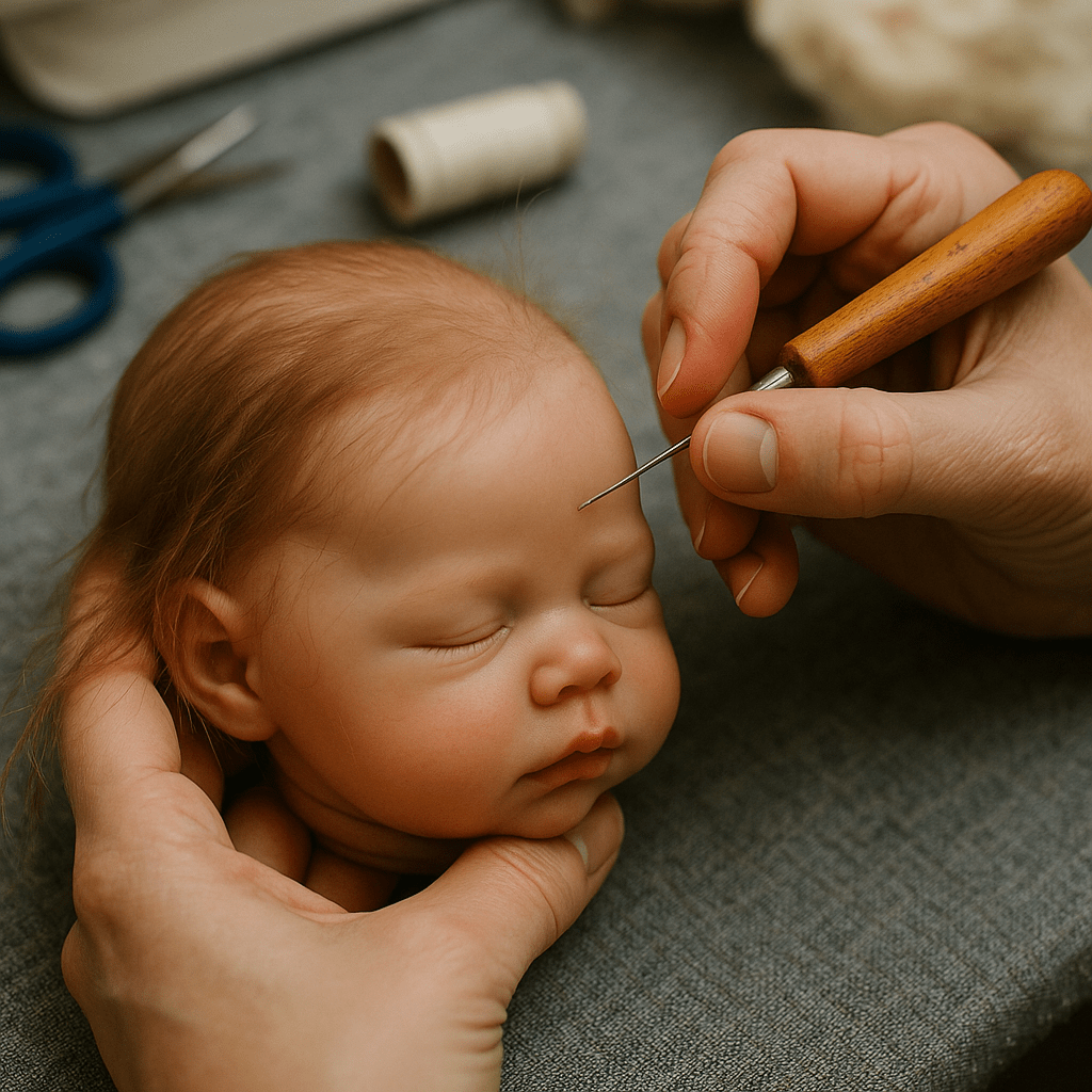 Como implantar cabelos em bebê reborn: técnicas para iniciantes